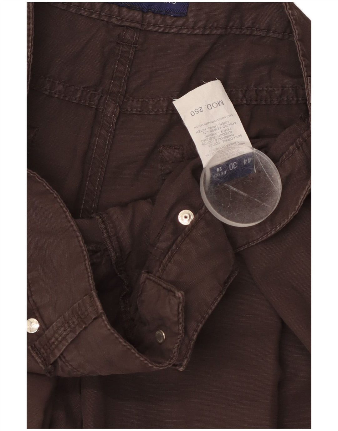 TRUSSARDI Bermuda Shorts til mænd W28 Små brune bomuld