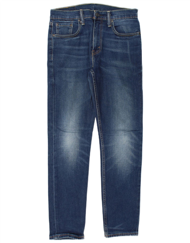 Levi's Herre 502 tilspidsede jeans W30 L30 blå bomuld