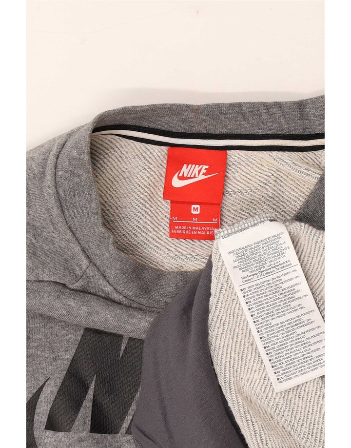 Nike Herre grafisk sweatshirt Jumper Medium Grey Flecked Bomuld