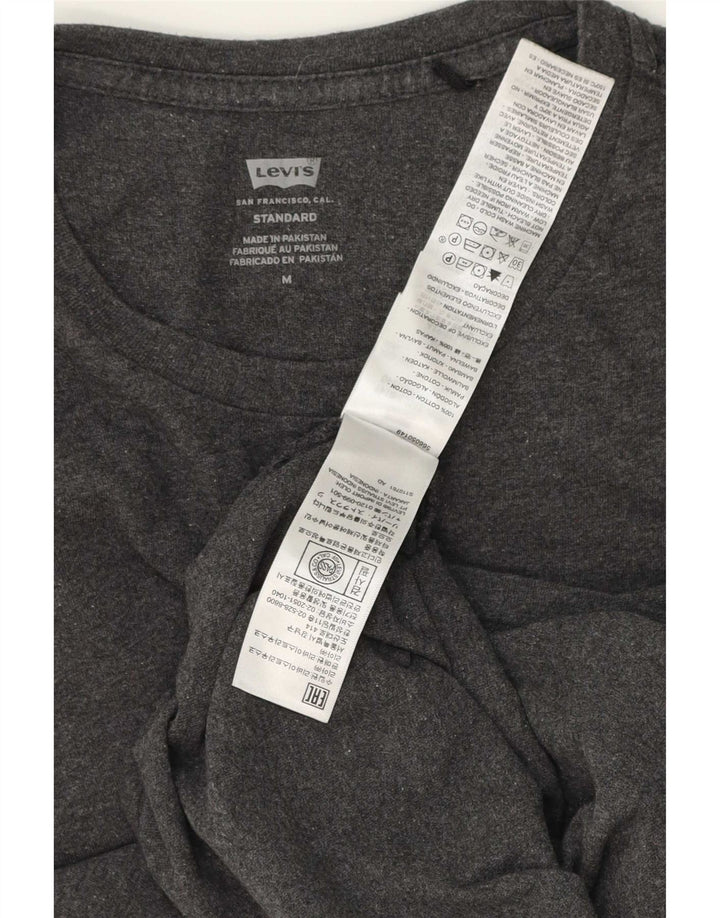 Levi's Herre Standard T-Shirt Top Medium Grey Bomuld