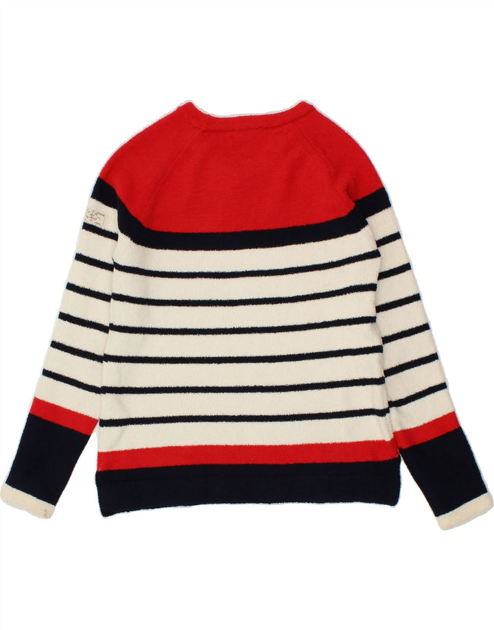 JULES Womens Crew Neck Jumper Sweater UK 6 XS  Multicoloured Striped Vintage Jules and Second-Hand Jules from Messina Hembry 