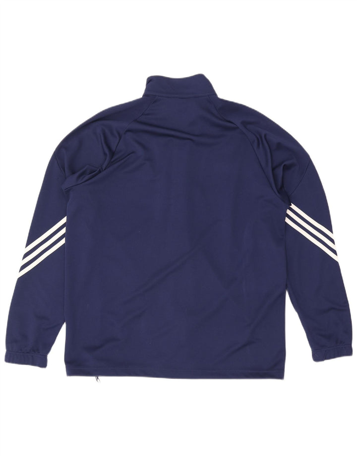 Adidas Herre Climalite træningsdragt topjakke XL marineblå polyester