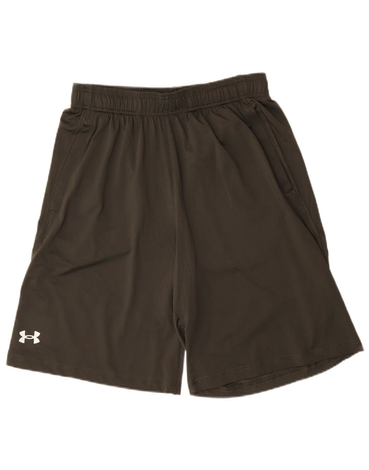 Under Armour Herre Loose Fit Sportshorts Medium Khaki Polyester