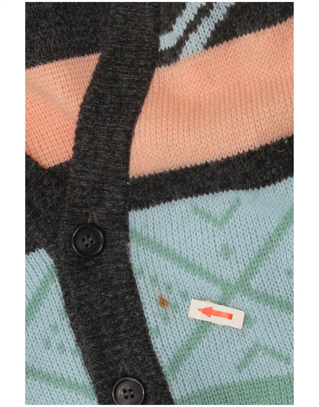 VINTAGE Herre cardigan sweater IT 52/54 Large Multicolored Fair Isle