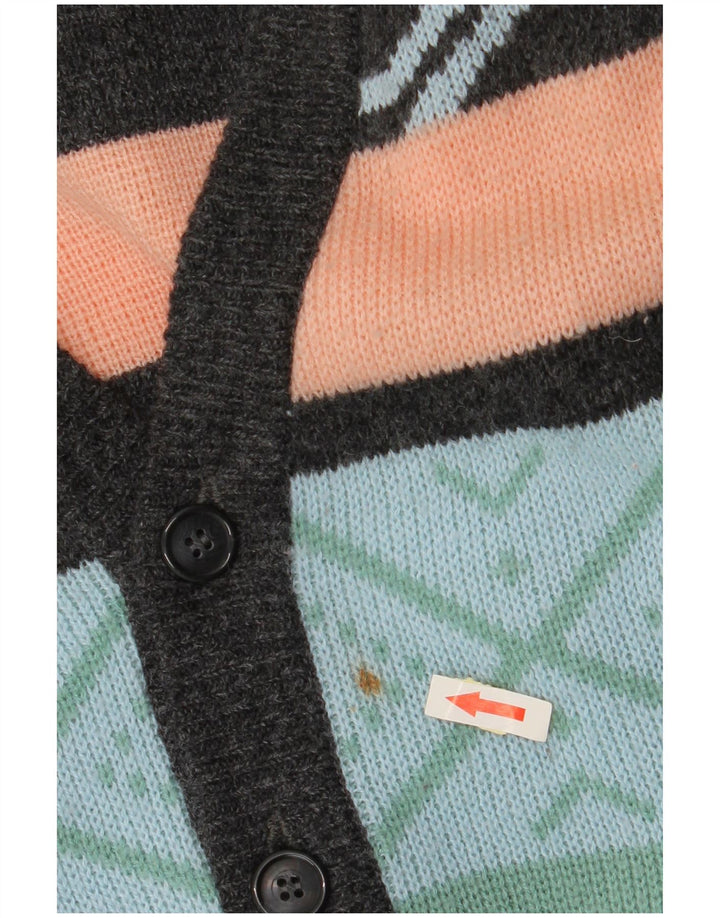 VINTAGE Herre cardigan sweater IT 52/54 Large Multicolored Fair Isle