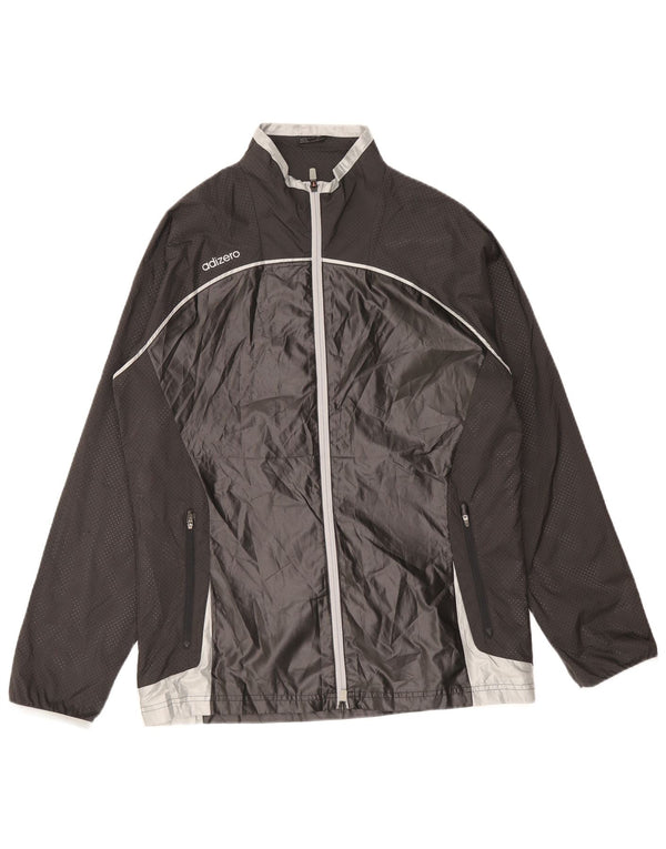 Adidas Regnjakke til mænd UK 42 XL Sort Colourblock Polyester