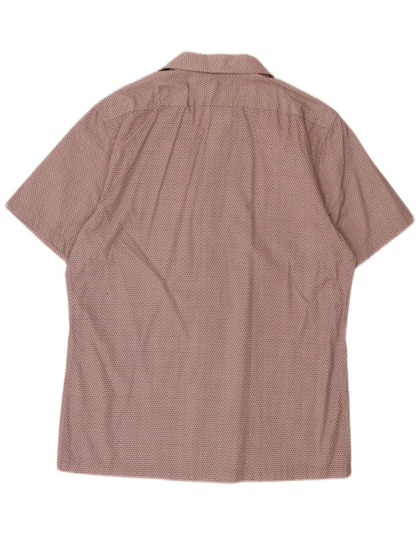 Reiss Kortærmet Herreskjorte med normal pasform Large Pink Floral Cotton Modern