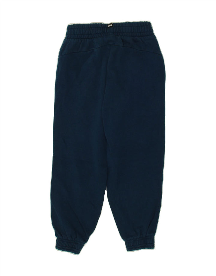 PUMA Boys Tracksuit Trousers Joggers 7-8 Years  Blue Cotton Vintage Puma and Second-Hand Puma from Messina Hembry 