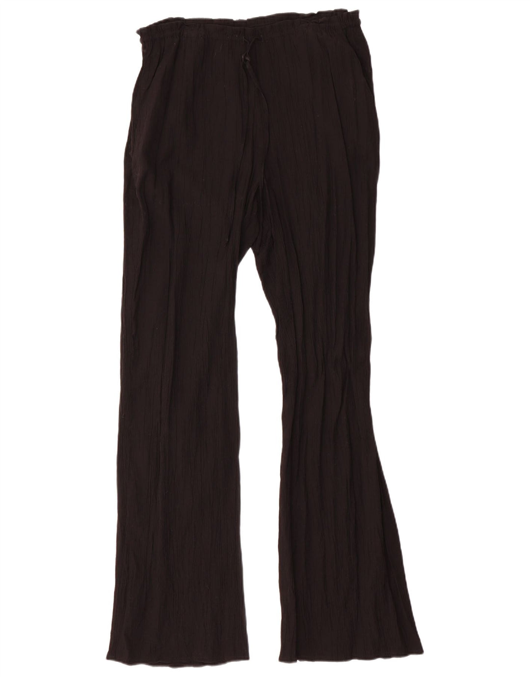 Zara Dame Flare Casual Bukser Medium W32 L32 Sort Viscose