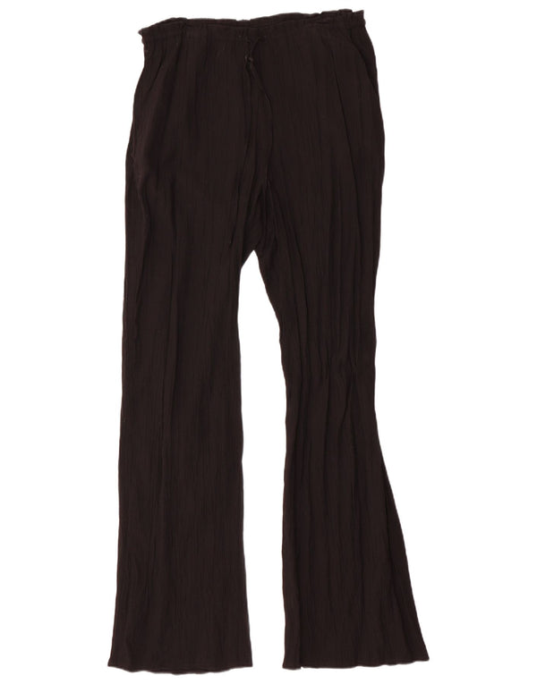 Zara Dame Flare Casual Bukser Medium W32 L32 Sort Viscose
