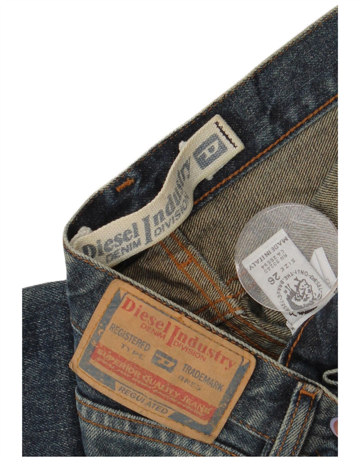 Diesel Dame Straight Jeans W26 L34 Blå Bomuld