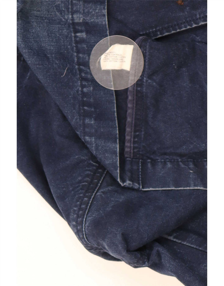 Gap Herre 3-knaps Denim Blazer Jacket UK 38 Medium Navy Blue Bomuld