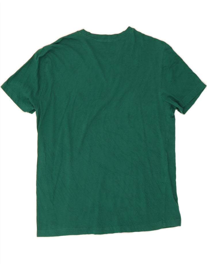 NAUTICA Womens T-Shirt Top UK 14 Medium Green Cotton Vintage Nautica and Second-Hand Nautica from Messina Hembry 