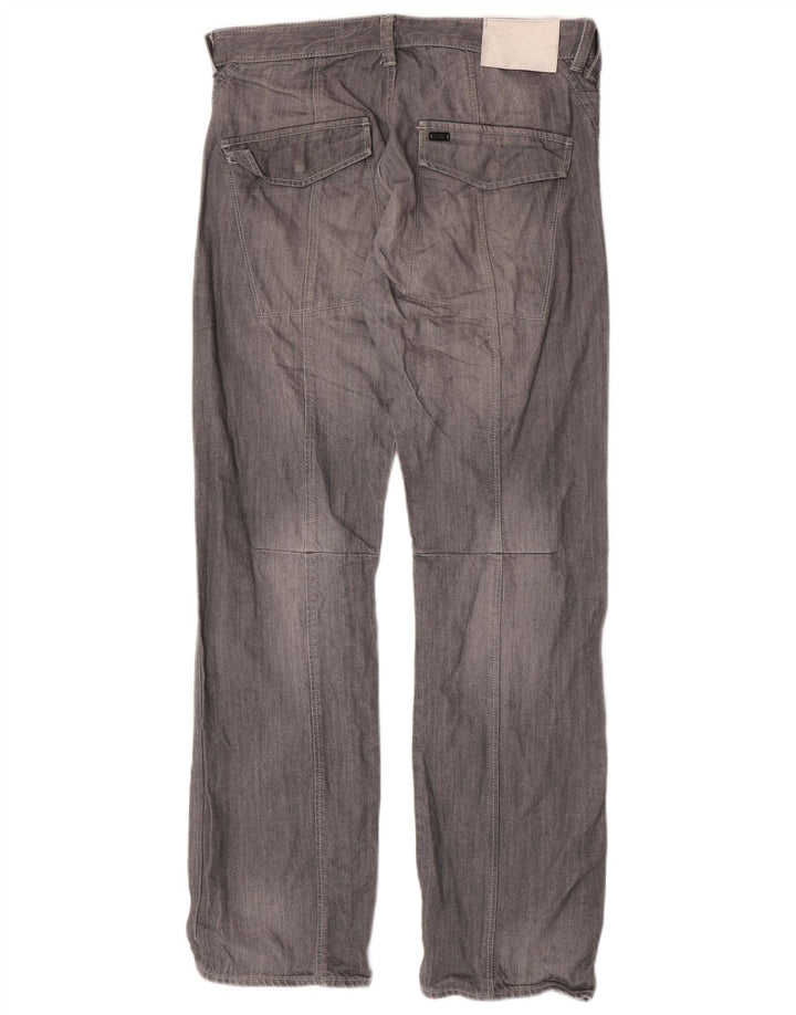 Rifle Herre Straight Jeans W34 L33 Grå Bomuld