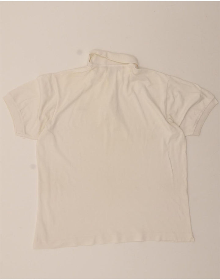 LACOSTE Mens Polo Shirt Size 4 Medium White Cotton Vintage Lacoste and Second-Hand Lacoste from Messina Hembry 