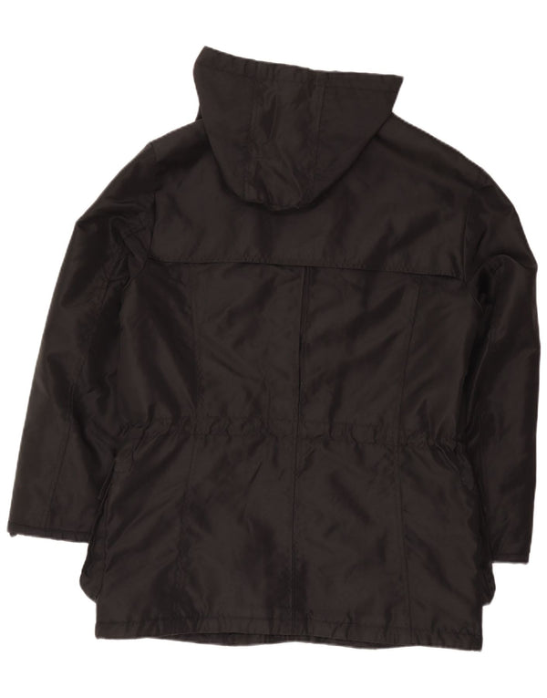 Piero Guidi Herre Hooded Windbreaker Jacket UK 38 Medium Sort Nylon