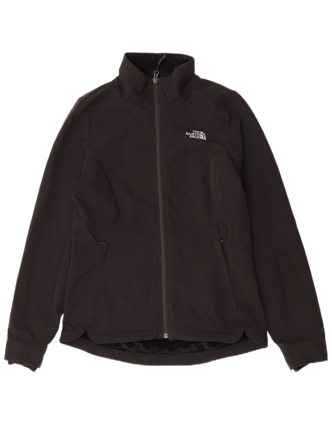 The North Face Dame Sherpa Windbreaker Jacket UK 10 Small Black Polyester