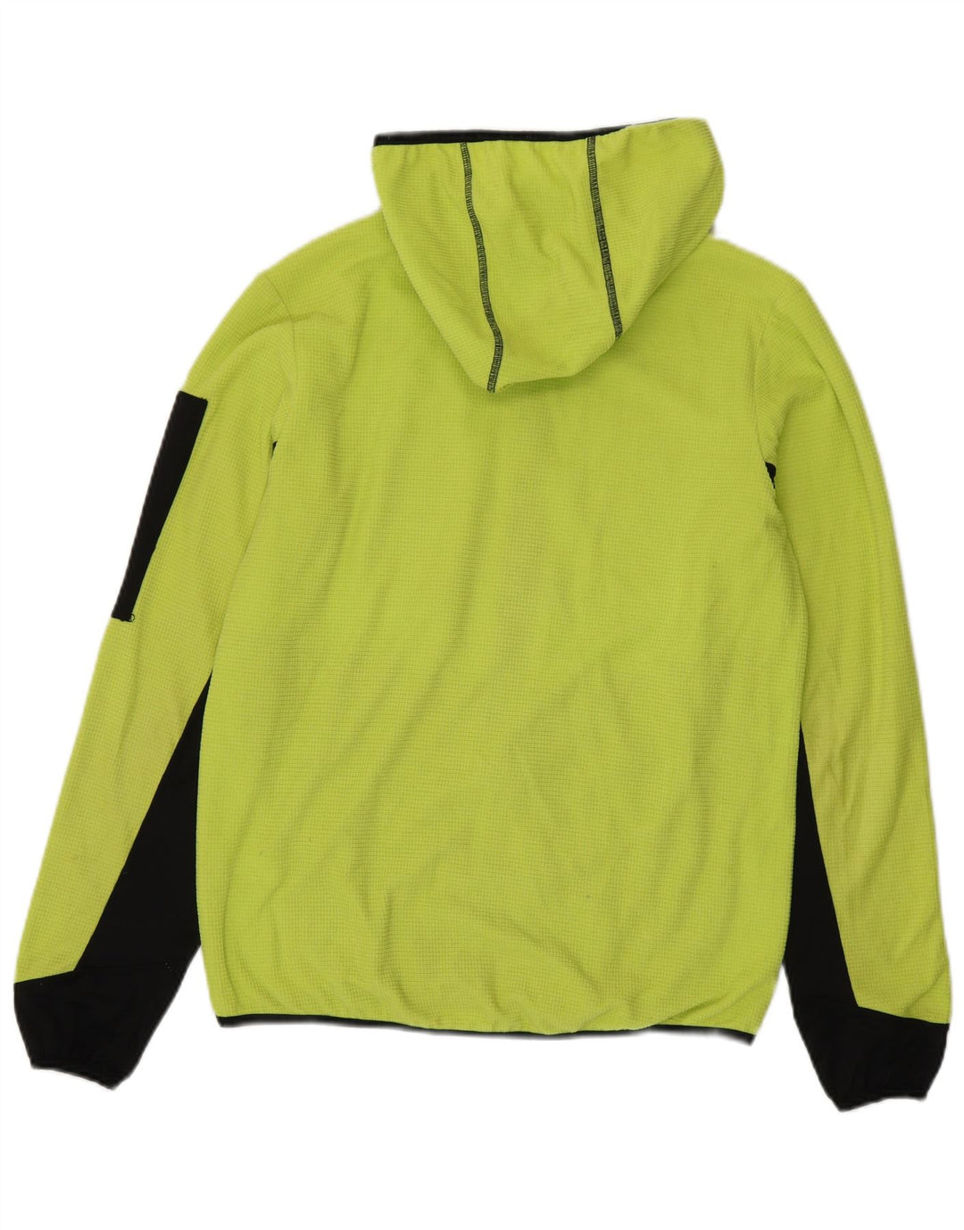 SLAM Hættetrøje med lynlås til mænd Small Green Colourblock Polyester