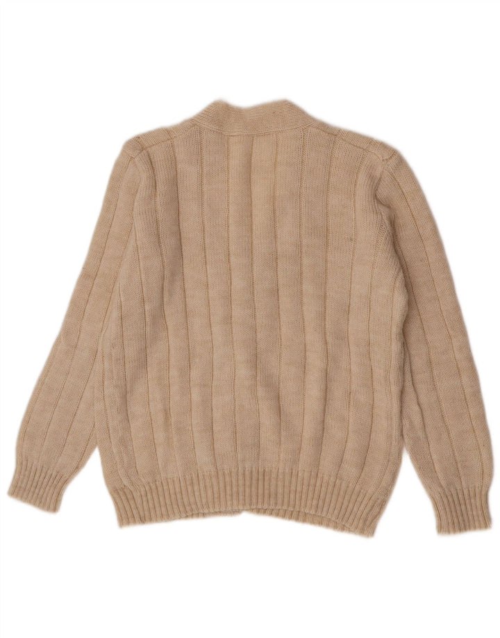 Vintage herre cardigan sweater Medium Beige