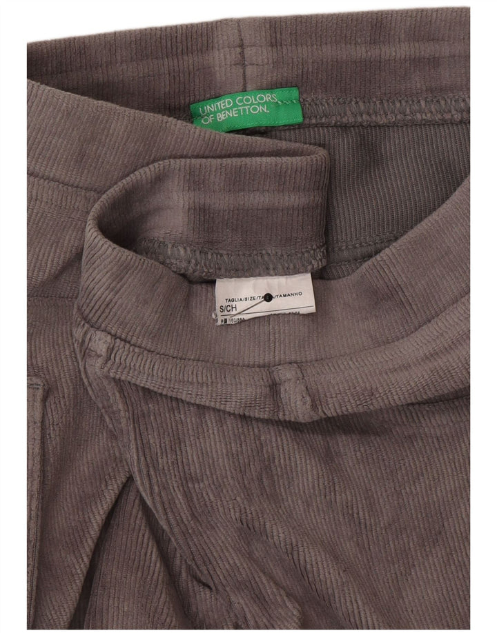 Benetton Dame Leggings UK 10 Små Grå Bomuld