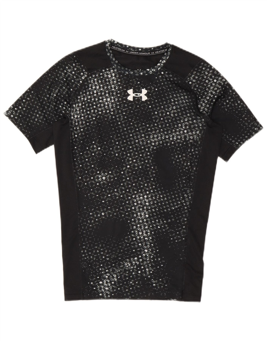 Under Armour Dame Grafisk T-Shirt Top UK 12 Medium Sort Polyester