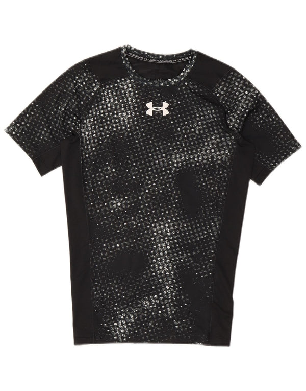 Under Armour Dame Grafisk T-Shirt Top UK 12 Medium Sort Polyester