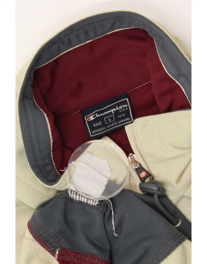 Champion Herre træningsdragt Topjakke Stor Beige Colourblock Polyester