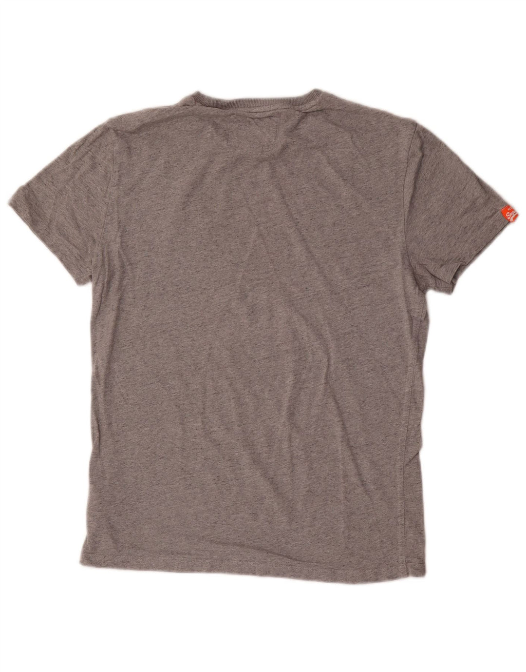 Superdry T-shirt top til mænd, lille grå bomuld
