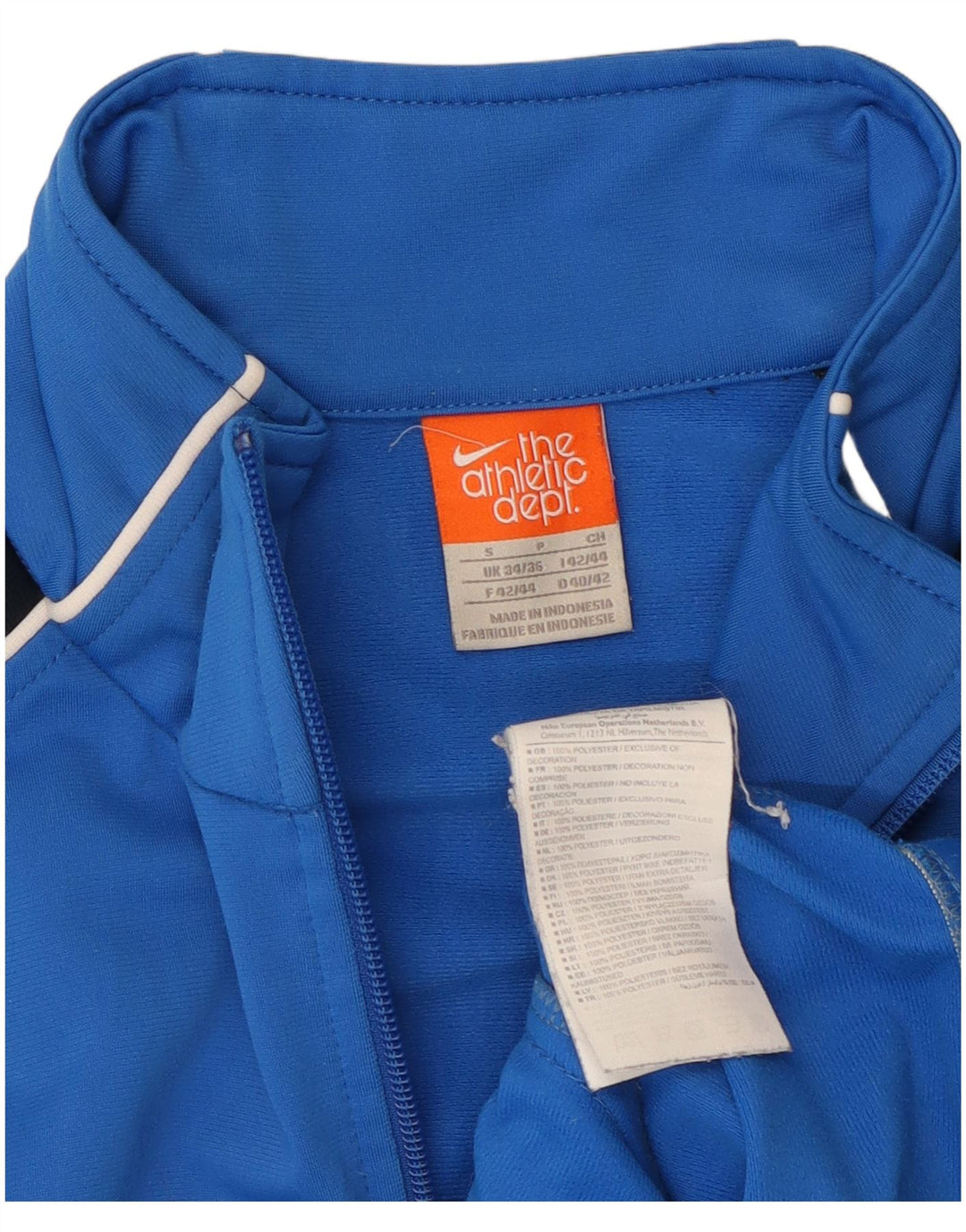 Nike træningsdragt til mænd, topjakke, lille blå farveblok polyester