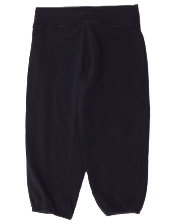 Nike Dame Dri Fit Capri Træningsdragt Bukser Joggers UK 8 Small Navy Blue