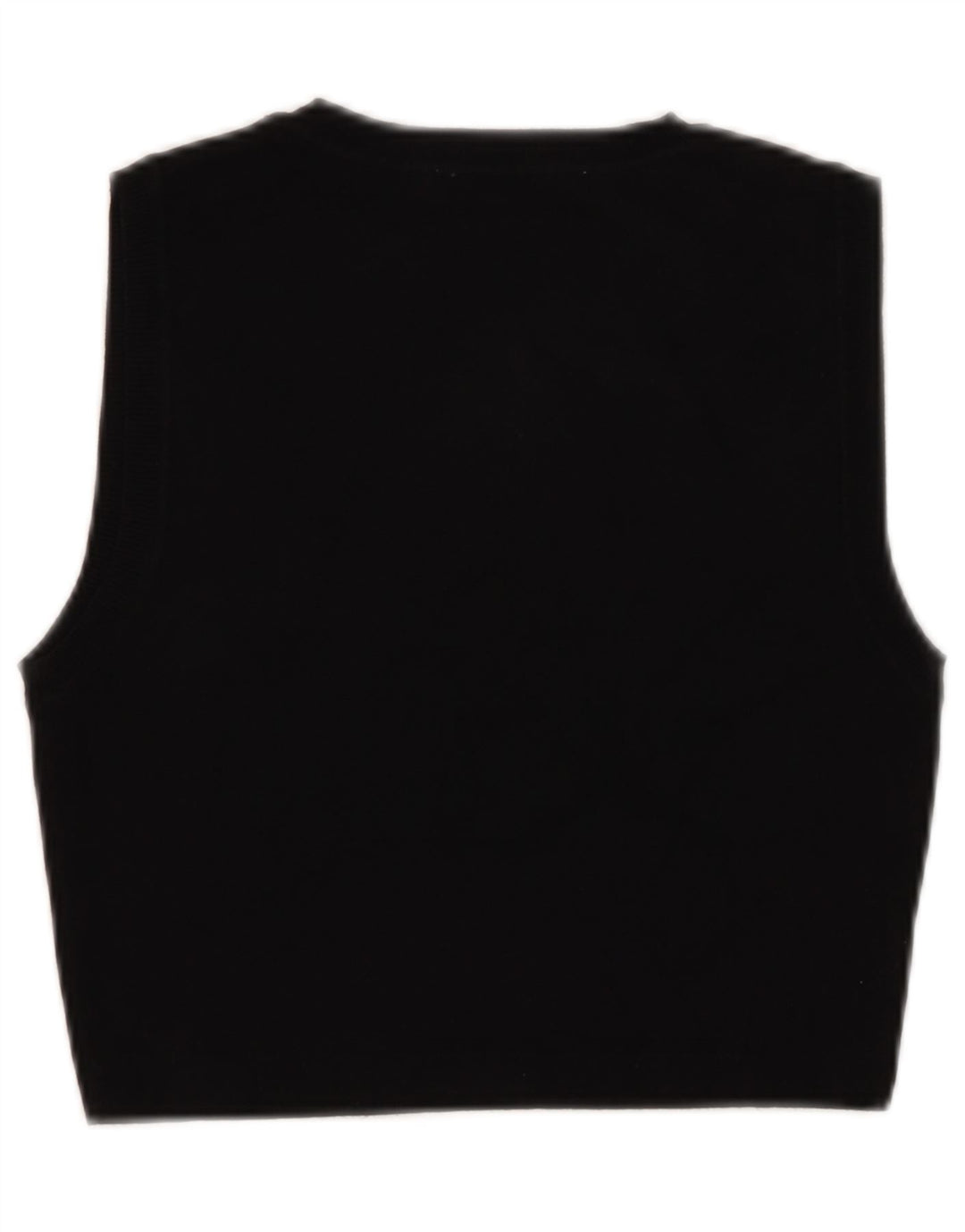 Zara Womens Crop Vest Top UK 18 XL Sort Viscose