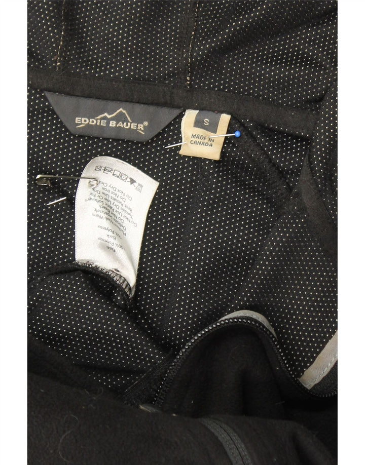 EDDIE BAUER Womens Hooded Fleece Jacket UK 10 Small Black Polyester Vintage Eddie Bauer and Second-Hand Eddie Bauer from Messina Hembry 