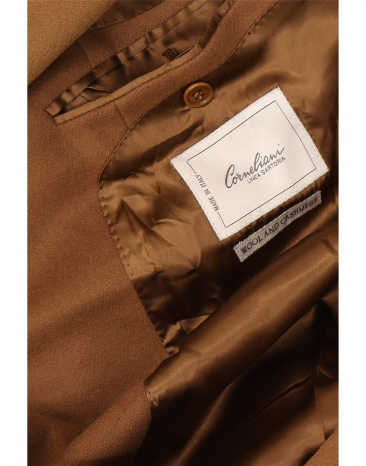 Corneliani Herre Overfrakke IT 50 Stor Brun Uld