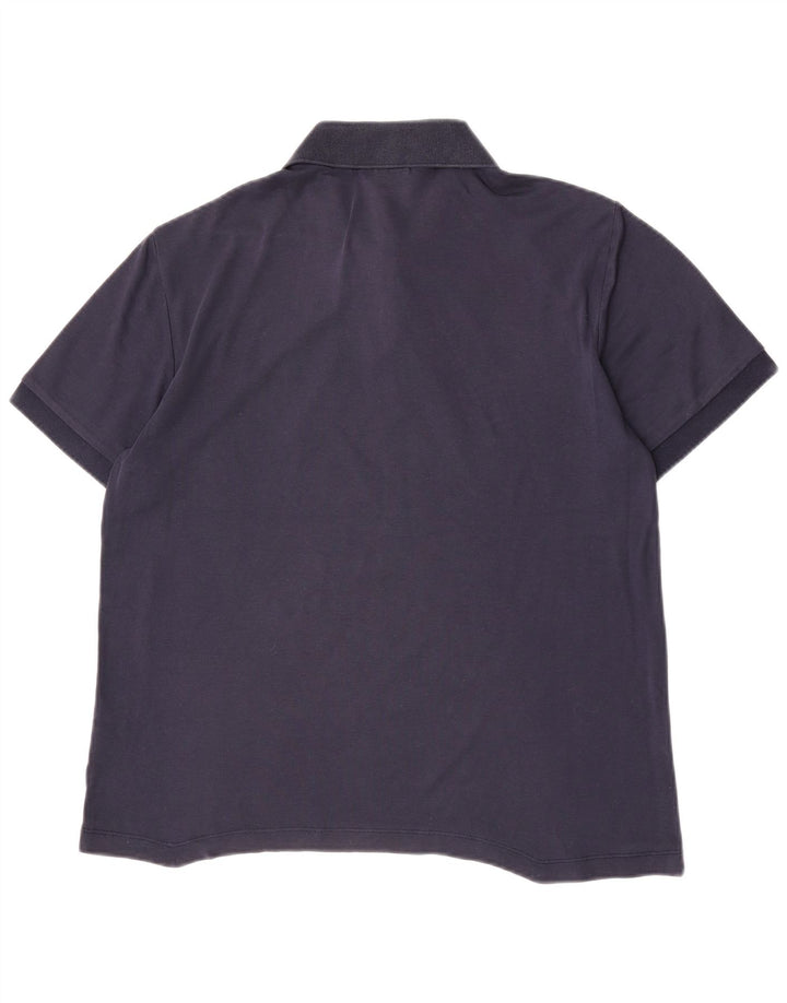 Lacoste Herre Regular Fit Polo Shirt Størrelse 5 Large Navy Blue Bomuld
