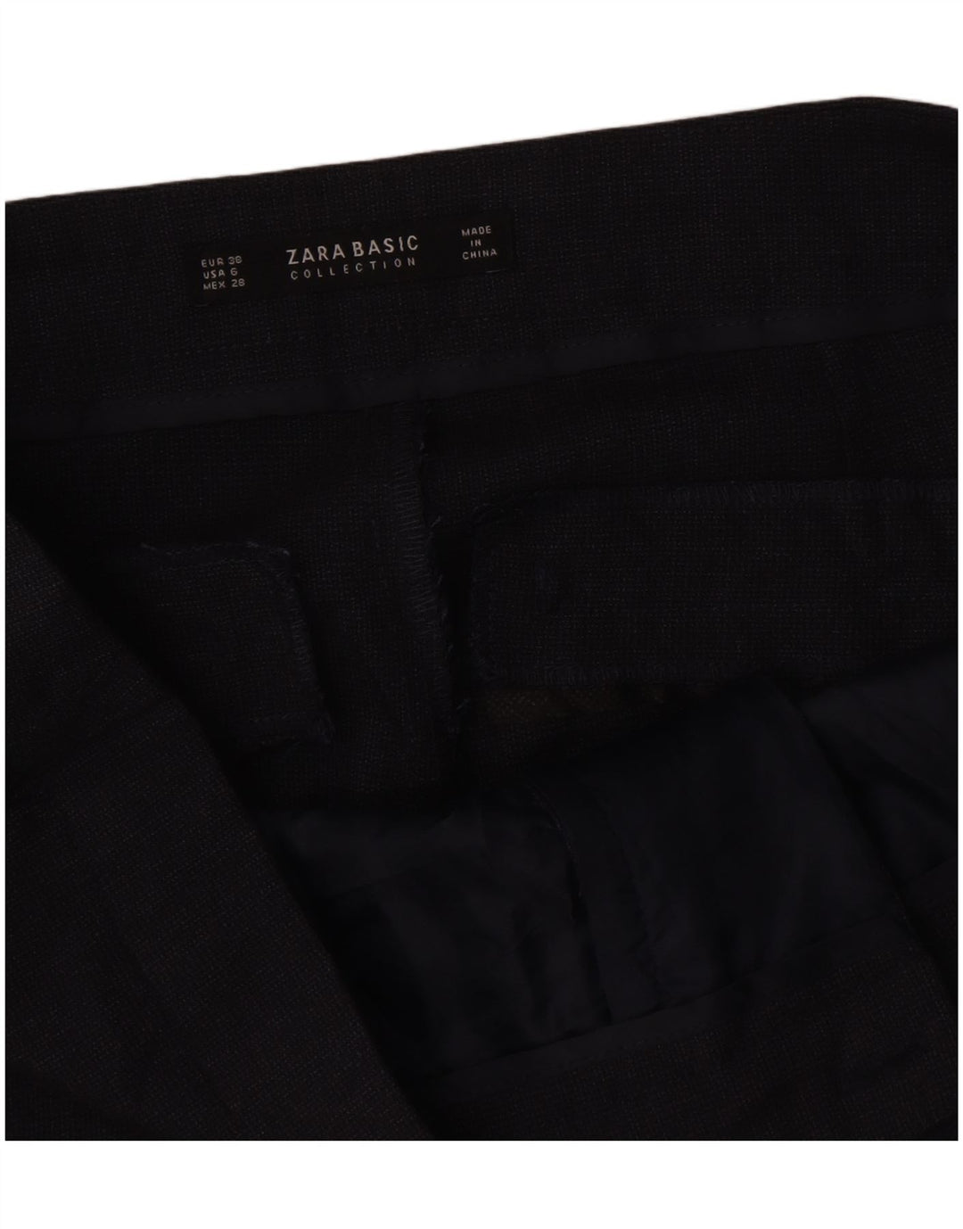 Zara Dame Slim Suit Bukser EU 38 Small W28 L27 Grå