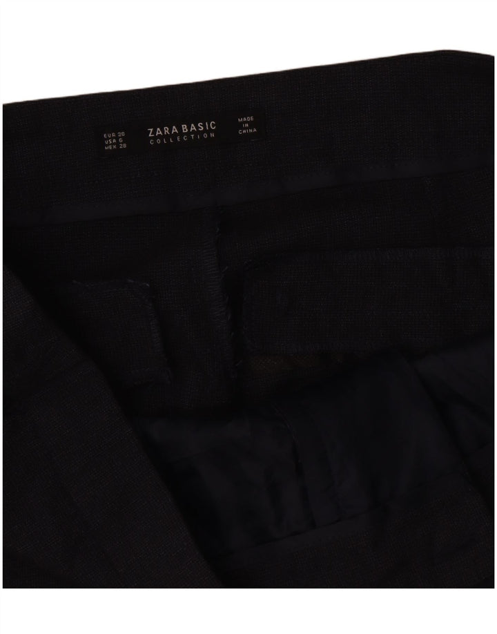 Zara Dame Slim Suit Bukser EU 38 Small W28 L27 Grå