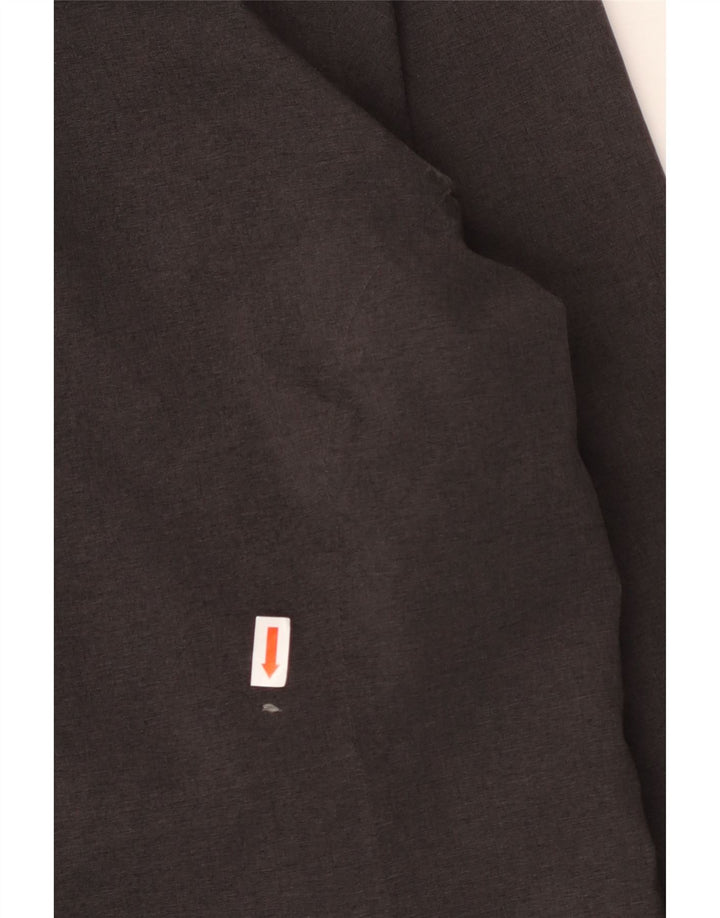 THE NORTH FACE Regnjakke med hætte til kvinder UK 14 Mellemgrå polyester