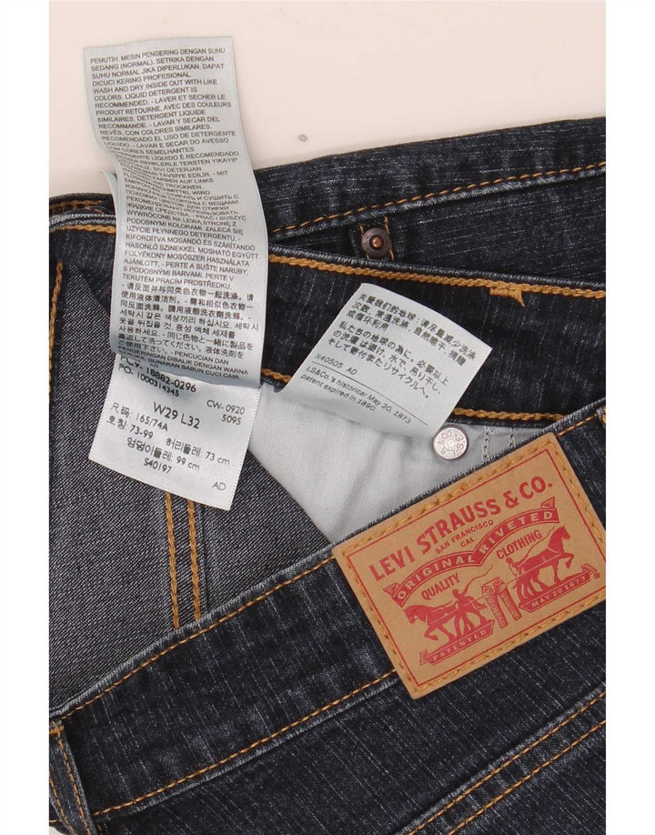 Levi's Skinny Jeans til kvinder W29 L32 Marineblå bomuld