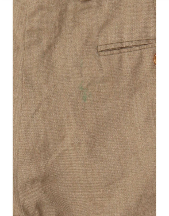 Marks & Spencer Herre St. Michael Crop Pegged jakkesætsbukser W32 L26 Beige