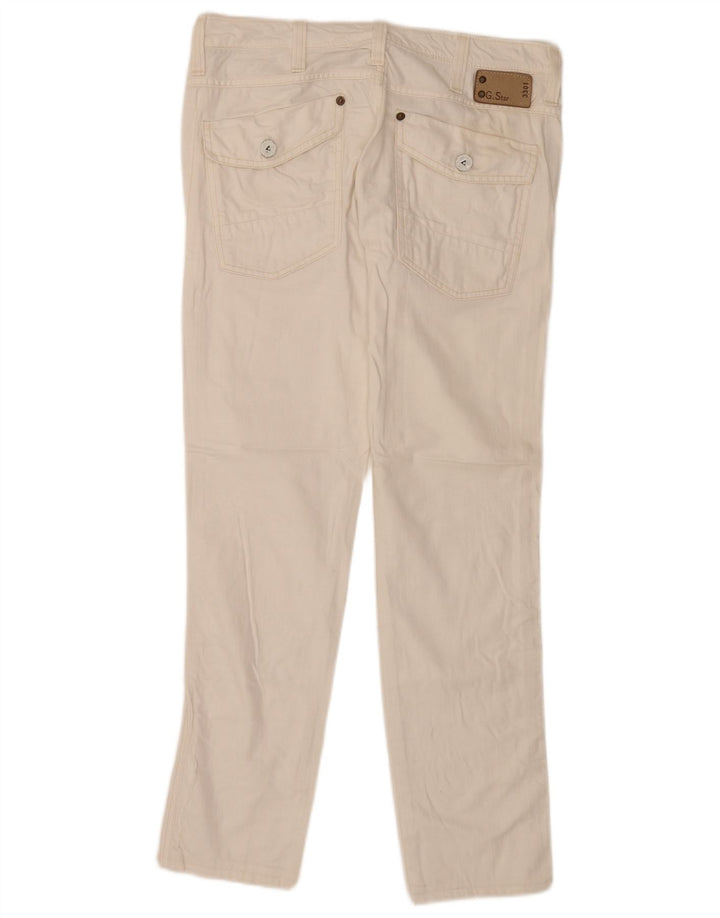G-Star Dame Slim Jeans W31 L34 Hvid Bomuld