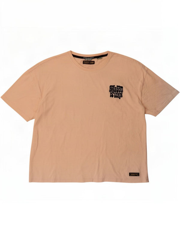 Superdry Oversized grafisk T-shirt top til kvinder UK 10 Small Pink Bomuld