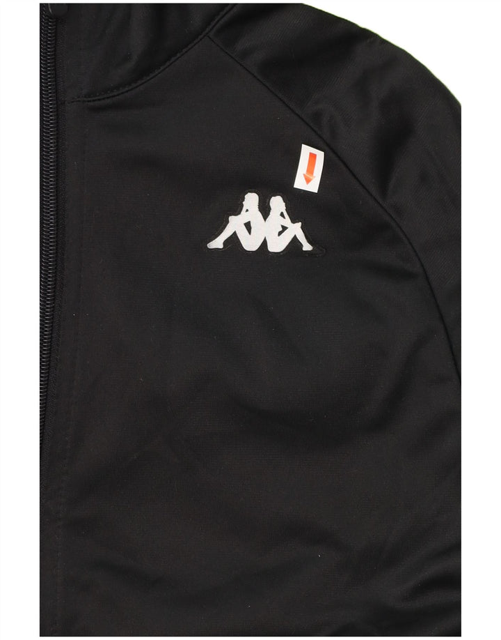 KAPPA drenge grafisk hel træningsdragt 15-16 år Sort Colourblock Polyester