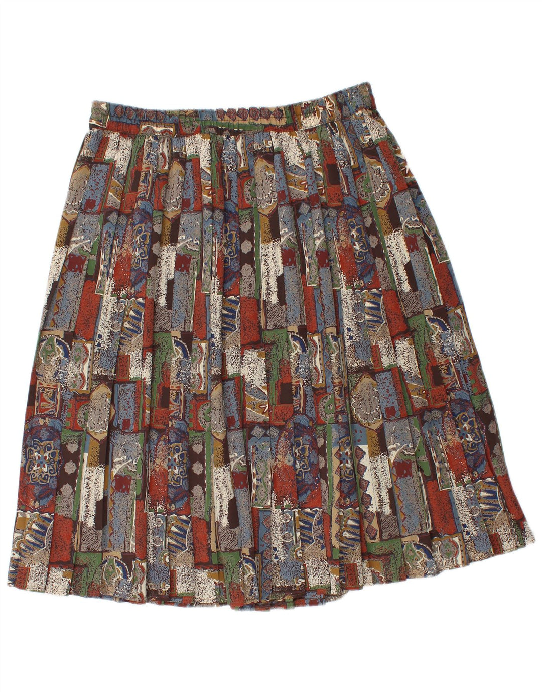 Canda Kniv Plisseret nederdel til kvinder EU 46 XL W32 Flerfarvet Patchwork