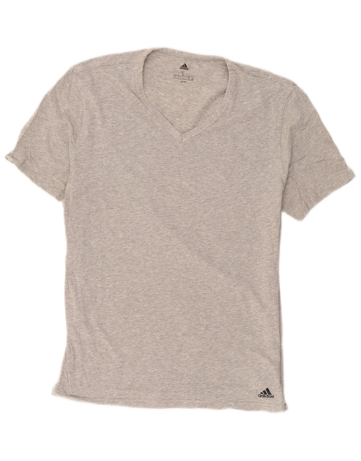 Adidas Herre T-Shirt Top Stor Grå Bomuld