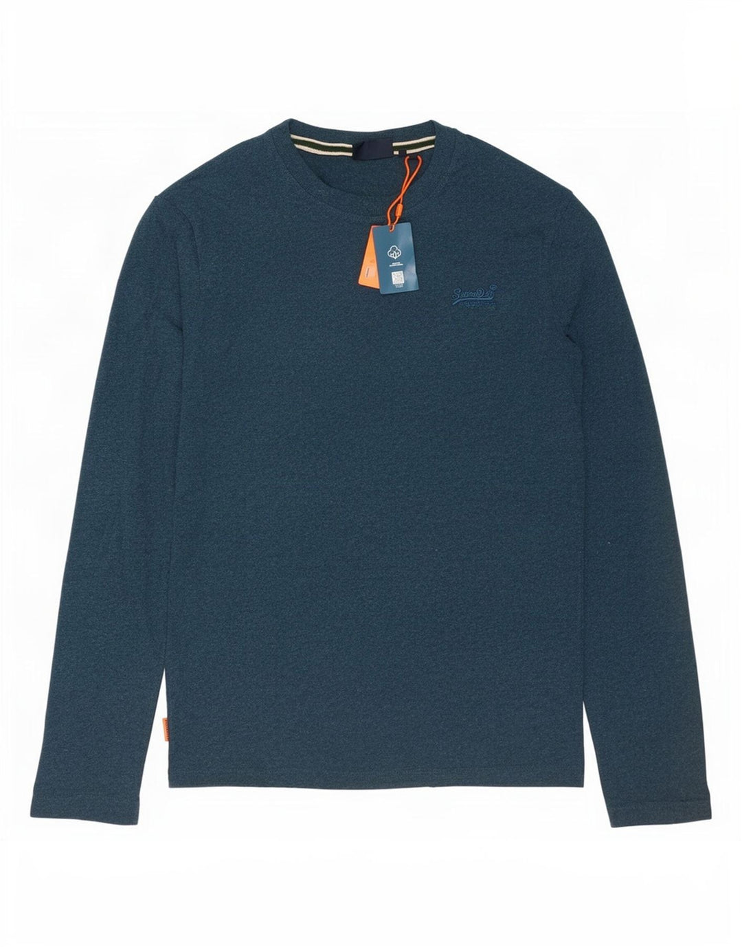 Superdry Herre Top Langærmet Medium Blå Bomuld