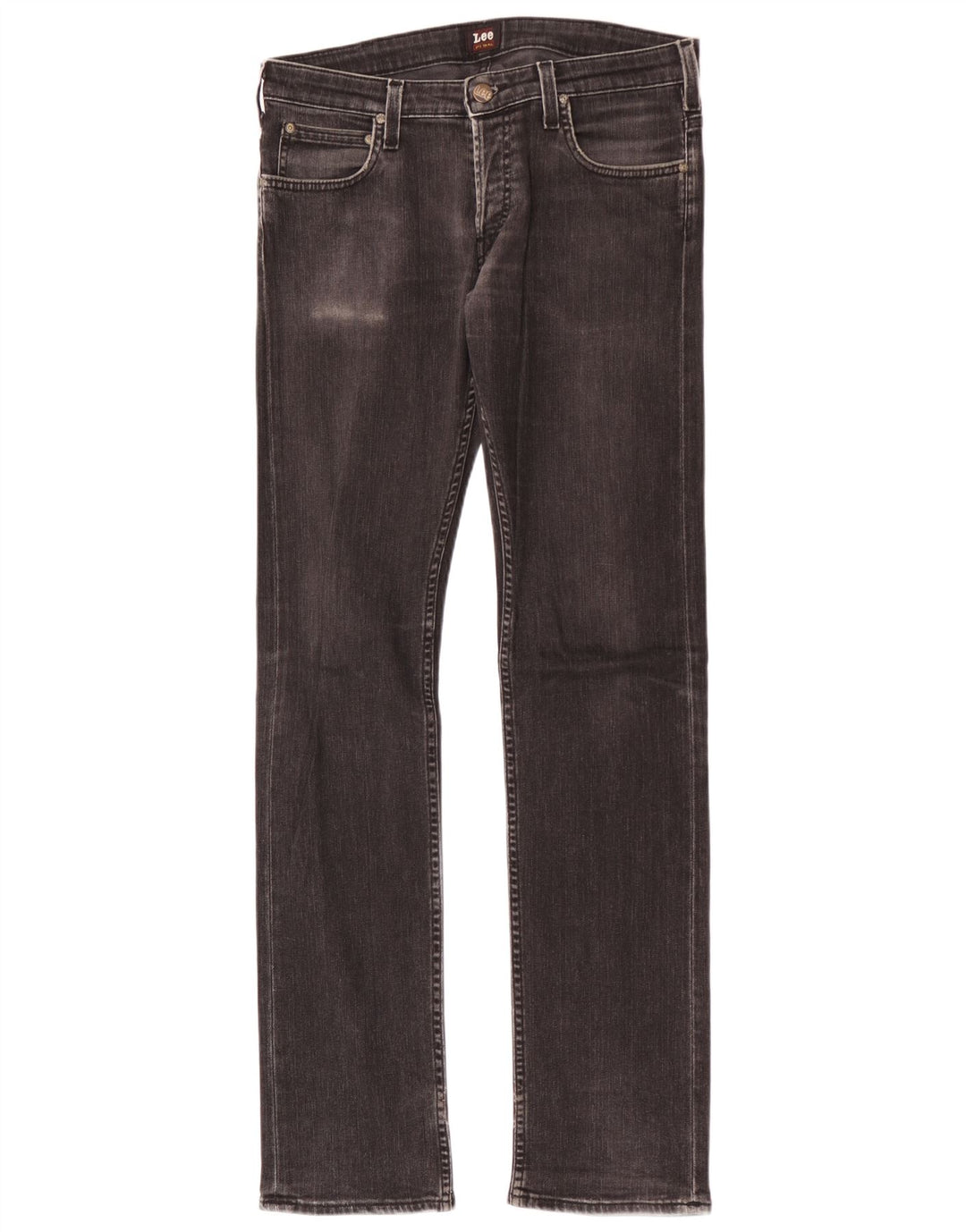 Lee Slim Jeans til mænd W31 L34 sort bomuld