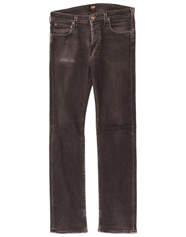 Lee Slim Jeans til mænd W31 L34 sort bomuld