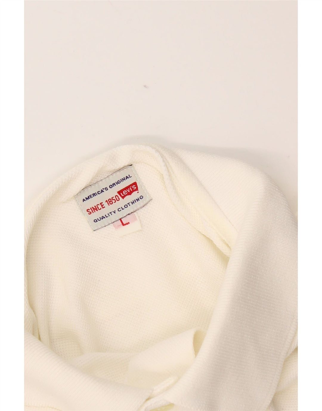 Levi's herre poloskjorte stor hvid