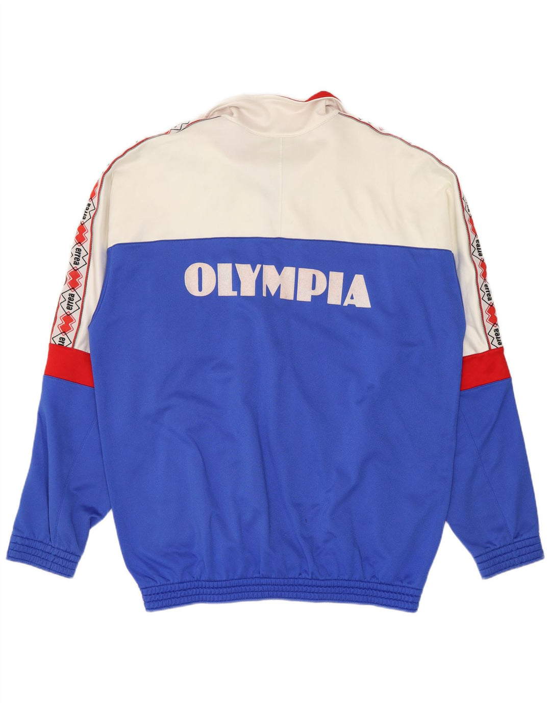 Errea Herre grafisk træningsdragt Topjakke XL Blå Colourblock Nylon