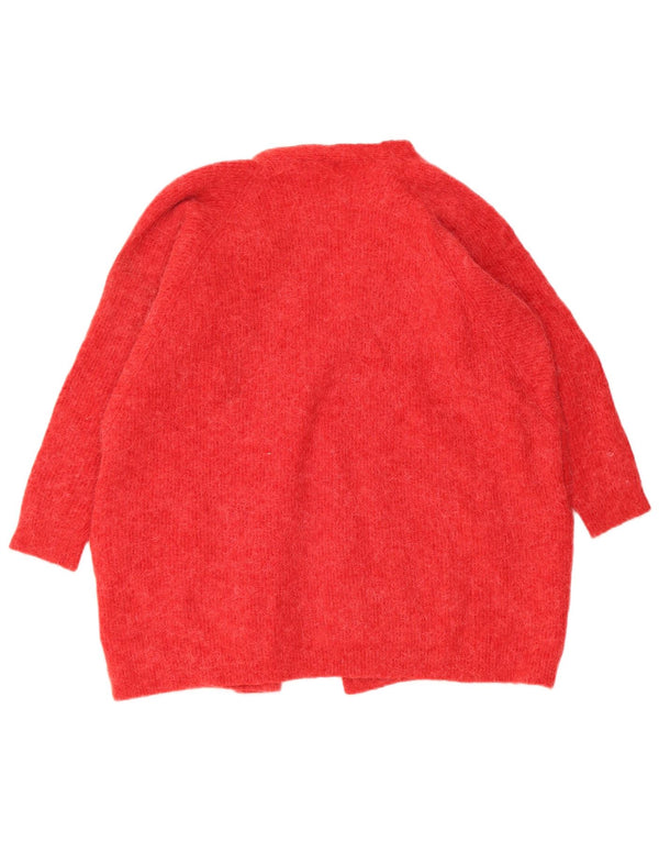 MINT VELVET Dame Oversized Open Cardigan Sweater UK 16 Large Red